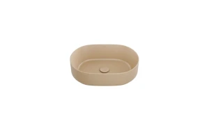 Besco Umywalka nablatowa ceramiczna Lova Cera-Line 46 Matt Mokka