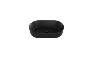 Besco Umywalka nablatowa ceramiczna Lova Cera-Line 53 Matt Black