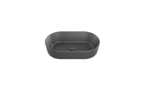 Besco Umywalka nablatowa ceramiczna Lova Cera-Line 53 Matt Gun Metal