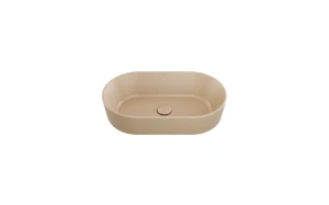 Besco Umywalka nablatowa ceramiczna Lova Cera-Line 53 Matt Mokka