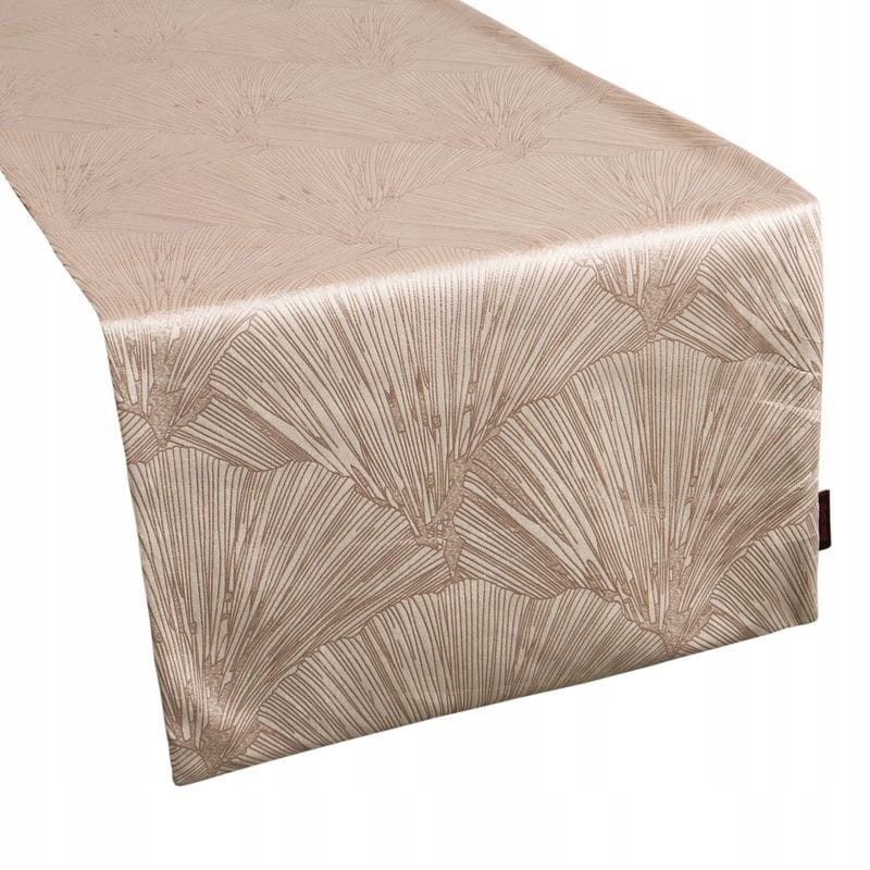 OBRUS BIEŻNIK WELUROWY VELVET 40 X 140 CM BEŻOWY