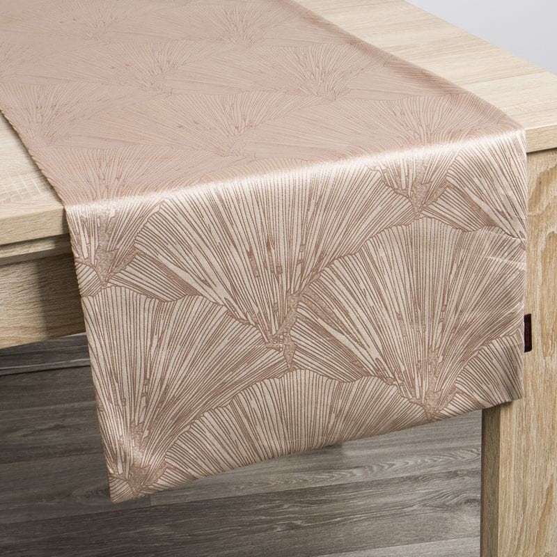 OBRUS BIEŻNIK WELUROWY VELVET 40 X 140 CM BEŻOWY