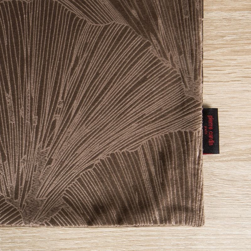 OBRUS BIEŻNIK WELUROWY VELVET 40 X 140 CM BRĄZOWY