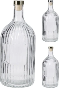 Butelka szklana 1000 ml na napoje dekoracyjna PERAGA