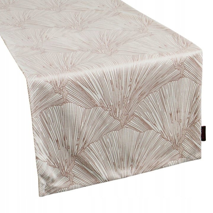 OBRUS BIEŻNIK WELUROWY VELVET 40 X 140 CM KREMOWY