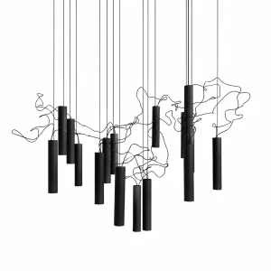 Davide Groppi lampa wisząca Simbiosi Total Black (czarny) 1A2872600.27.20