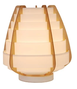 Lampka nocna Candellux Nagoja 1 Beżowa do sypialni i czytania