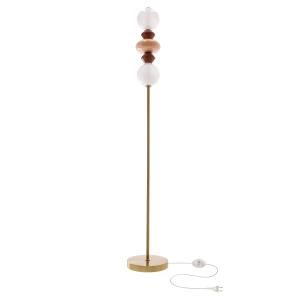 Candellux lampa podłogowa z ceramiki brązowa 15W LED 3000K