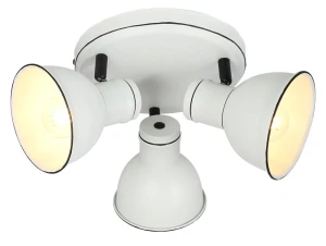 Candellux Plafon Lampa Sufitowa 3x40W E14 Biały i Czarny