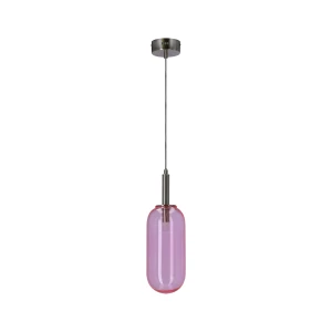 Lampa wisząca Candellux FIUGGI 1 Różowa do jadalni i kuchni