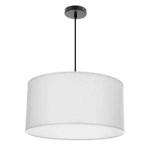 Candellux lampa wisząca SHANTI czarna z szarym abażurem 1x40W E27