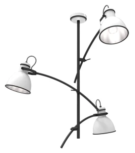Candellux Lampa Wisząca 3x60W E27 Biało-Czarna Nowoczesna