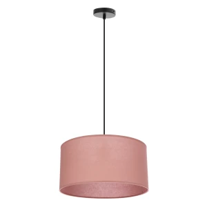 Candellux lampa wisząca SHANTI czarna abażur wrzosowy 1x40 E27