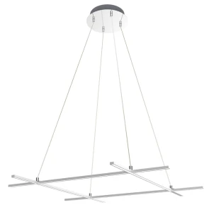 Candellux Lampa Wisząca Andros 70 cm Srebrna LED 4000K