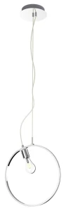 Candellux Lampa Wisząca SKIROS 1x60W E27 LED Chromowa 4000K