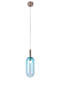Lampa wisząca Candellux FIUGGI 1 niebieska do jadalni i kuchni