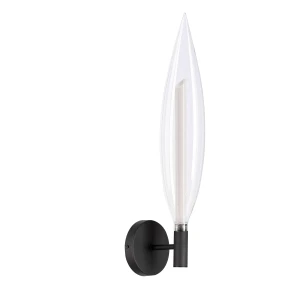 Kinkiet Candellux Nordic czarny 1x5W G9 z bezbarwnym kloszem