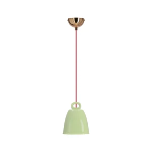 Lampa wisząca Candellux Sewilla S zielona ceramiczna dzwonek