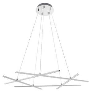Candellux Lampa Wisząca Andros 82 cm Srebrna LED 4000K