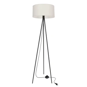 Lampa podłogowa trójnóg SHANTI Candellux szary abażur 40W