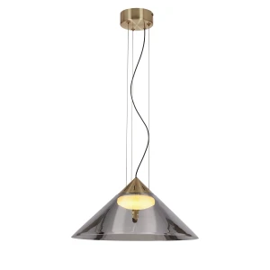 Candellux Presto 42 lampa wisząca szklana dymiona 1x10W GX53
