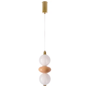 Candellux lampa wisząca szklana brązowa 12W LED 3000K