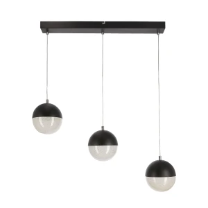 Candellux Lampa Wisząca FURNI 3-punktowa Czarna z LED 4000K