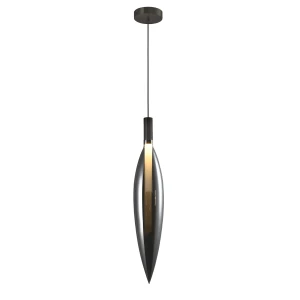 Candellux lampa wisząca NORDIC szklana dymiona 1x5W G9 szara