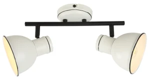 Candellux Lampa Sufitowa Zumba 2x40W E14 Biało-Czarna