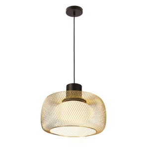 Candellux SOPRA 40 lampa wisząca złota z kloszem szklanym