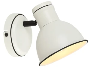 Kinkiet Candellux Zumba 1x40W E14 Biały i Czarny Nowoczesny