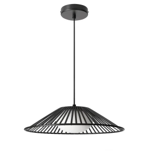 Candellux SONTE 50 lampa wisząca czarna z białym kloszem 10W GX53