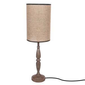 Candellux lampa stołowa CARDINALE h-67 cm ciemnoszara tekstylna