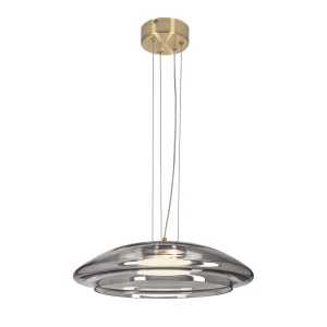 Candellux Ombre 42 lampa wisząca szklana dymiona złota 1x10W