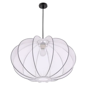 Lampa wisząca MELLOW Candellux czarna 1x40W E27 abażur siateczka