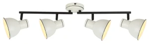 Candellux Lampa Sufitowa Zumba 4x40W E14 Biało-Czarna