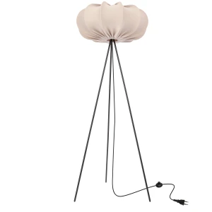 Lampa podłogowa Candellux CAFEE’ beżowy abażur 52 cm skandynawska