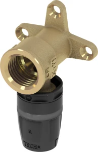 Tece kolano naścienne 16 x Rp 1/2" mosiądz standard