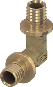 Kolano 90° TECEflex 63 x 63 mosiądz standard