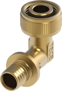 TECE szybkozłącze kolano 90° brązowe 16 x 1/2" do rur TECEflex