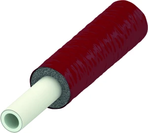 Tece rura wielowarstwowa PE-Xc/Al/PE-RT 25 mm 50 m czerwona w otulinie