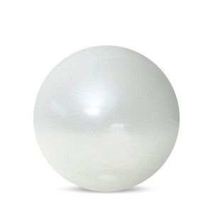 SZKLANA KULA OZDOBNA FIGURKA GŁADKA 11CM BIAŁA