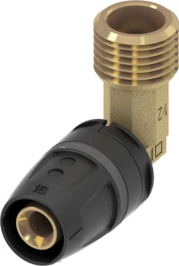 Tece kątowy nypel przejściowy 20 x R 3/4" mosiądz standardowy