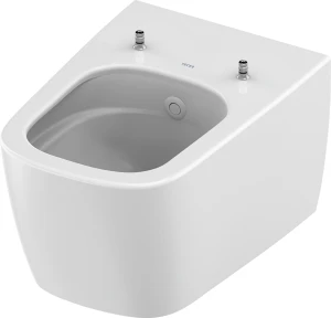 Toaleta myjąca TECEneo z zimną wodą, bezkołnierzowa ceramika WC
