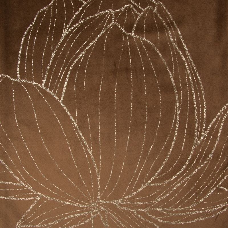 OBRUS BIEŻNIK WELUR VELVET 35 X 180 CM BRĄZOWY
