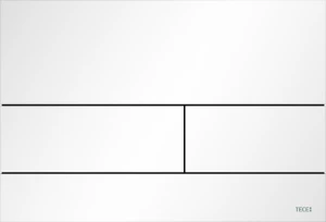 Przycisk spłukujący TECEsquare II metalowy biały matowy 220x150 mm