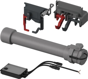 Tece mechanizm spłukujący elektroniczny do poręczy z przyciskiem