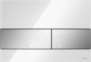 Przycisk spłukujący TECEsquare szklany biały połysk 220x150 mm