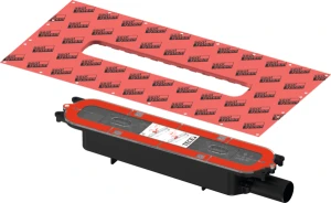 Syfon odpływowy TECEdrainprofile niski DN 40 z kołnierzem Seal System