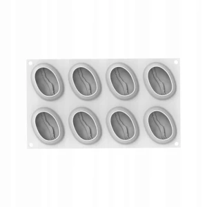 Forma silikonowa ziarno kawy 58x78 110 ml x 8 gniazd Coffee bean
